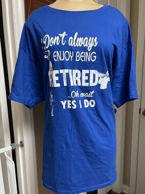 Hanes Royal Blue Graphic Tee